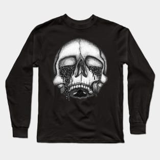 Cosmic Crying Skull by Skye Rain Art Long Sleeve T-Shirt